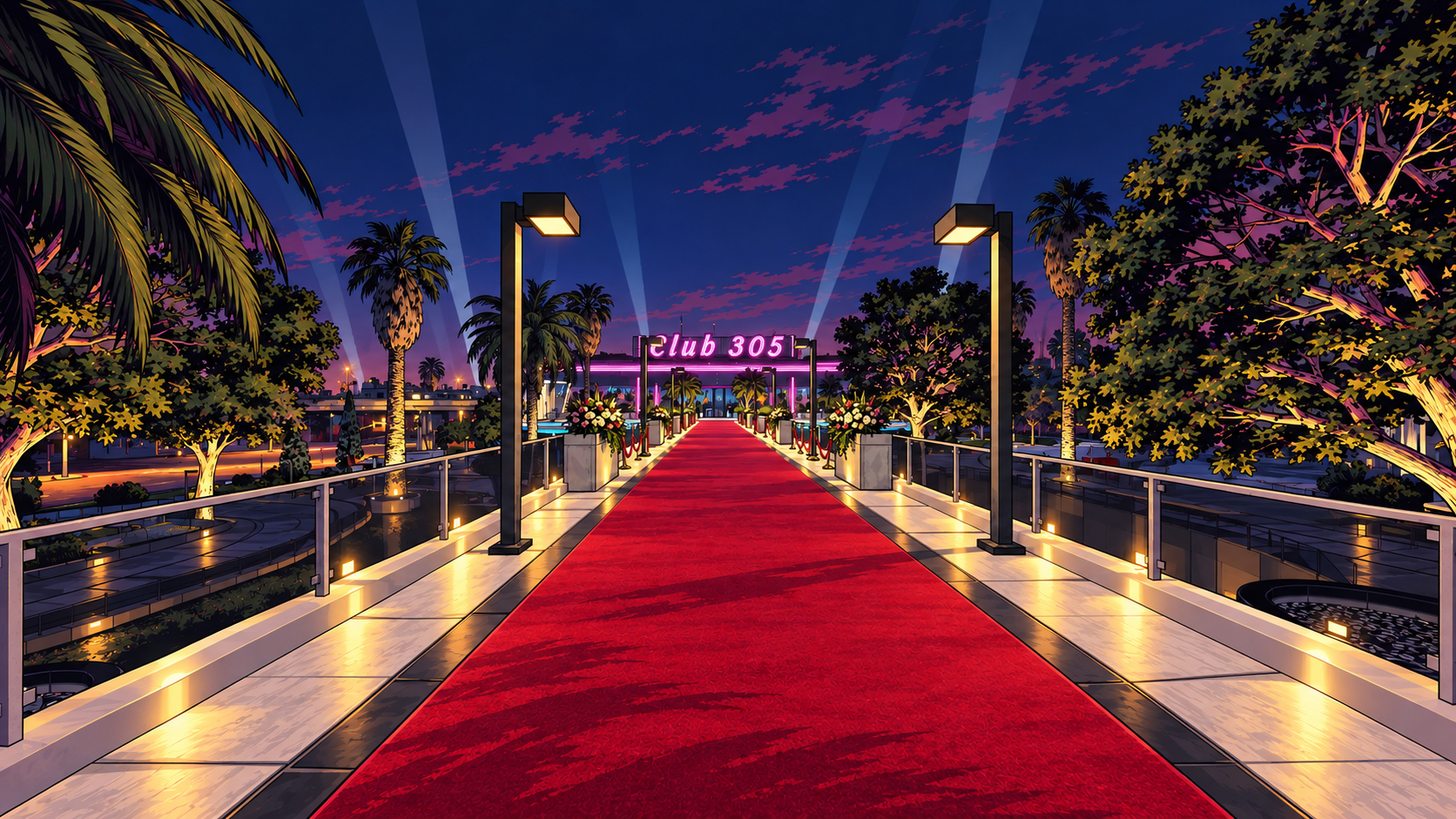 The Palmetto red carpet before guests arrive